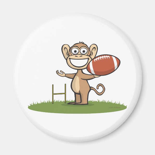 Íman Futebol macaco (Frente)