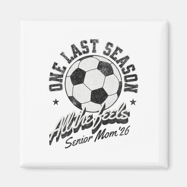 Íman Futebol Mãe Sênior 2026 Distressed  (Frente)