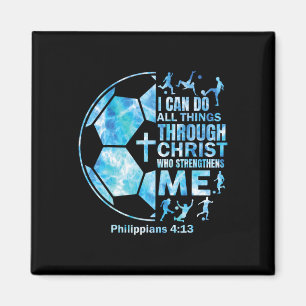 Íman Futebol Masculino Cristão Eu Posso Fazer Todas as