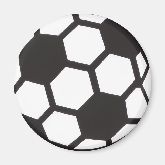 Íman Futebol Preto & Branco (Frente)