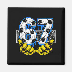 Íman Futebol Six Seven 67 Meme Divertido Gen Alpha