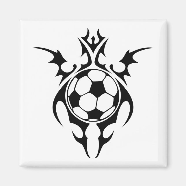 Íman futebol tribal de futebol (Frente)