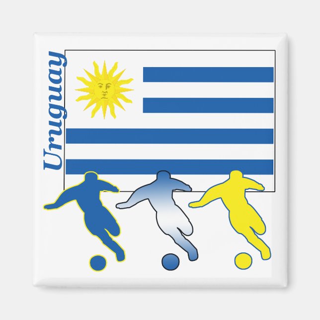 Íman Futebol Uruguai (Frente)