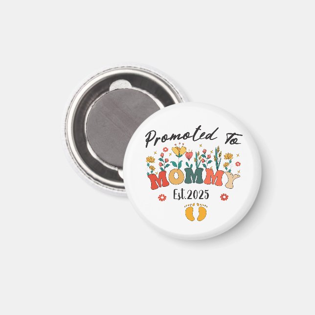 Íman Futura Mamãe est. 2025: Lembrança para a Nova Mãe (Front/Back)