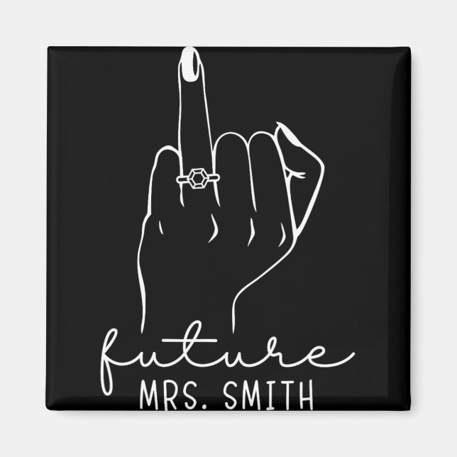 Íman Futura Sra. Smith Nova Noiva Para Ser Noiva Bachar (Frente)