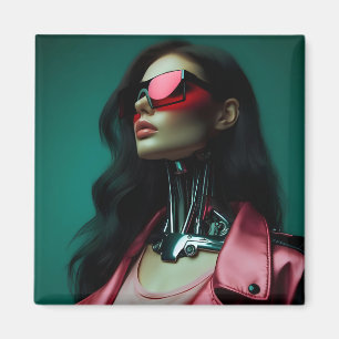Íman futuristic cybernetic woman