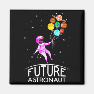Íman Futuro Astronauta Com Planetas Citação Divertida P