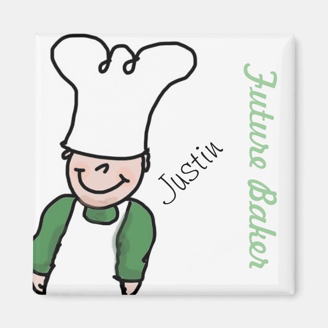 Íman Futuro Baker com seu nome (Frente)