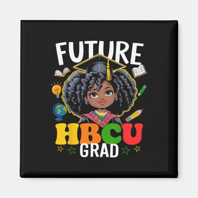 Íman Futuro Formando Hbcu Afro Crianças História Negra  (Frente)