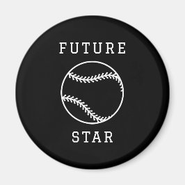 Íman Futuro Magneto Preto Personalizado da Estrela de B