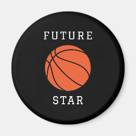 Íman Futuro Magno Negro Estrela de Basquete