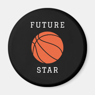 Íman Futuro Magno Negro Estrela de Basquete