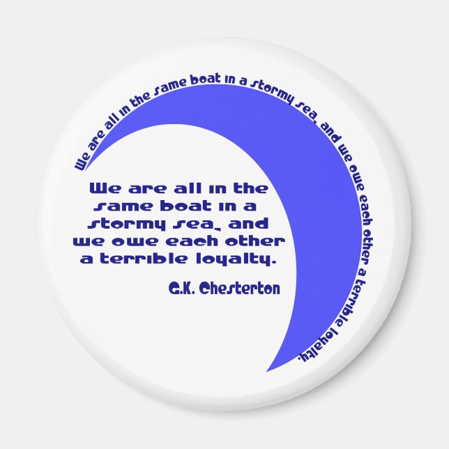 Íman G. K. Chesterton Mar Tempestuoso (Frente)