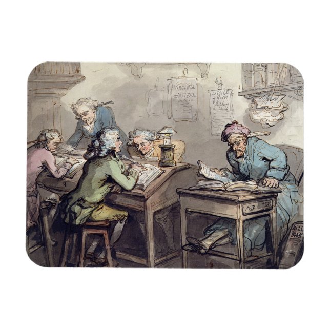 Íman Gabinete de Merchant, 1789 (caneta e tinta e c/c s (Horizontal)