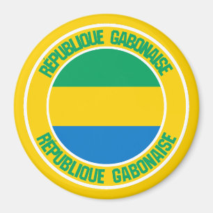 Íman Gabon Round Emblem