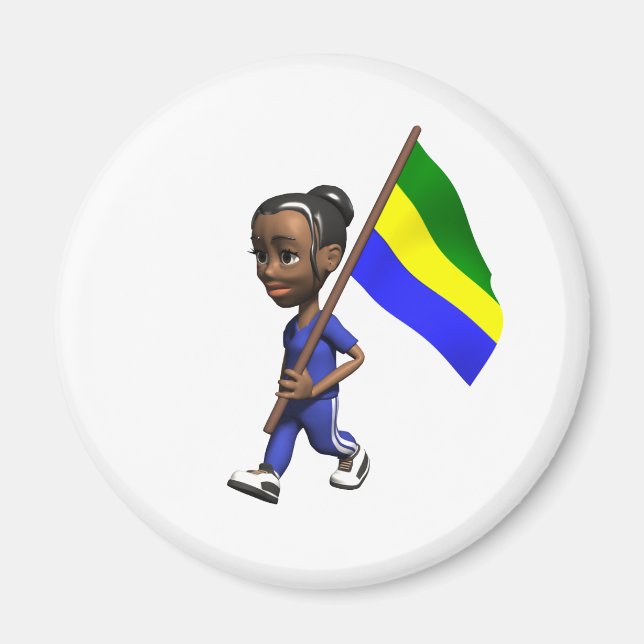 Íman Gabonês Girl (Frente)