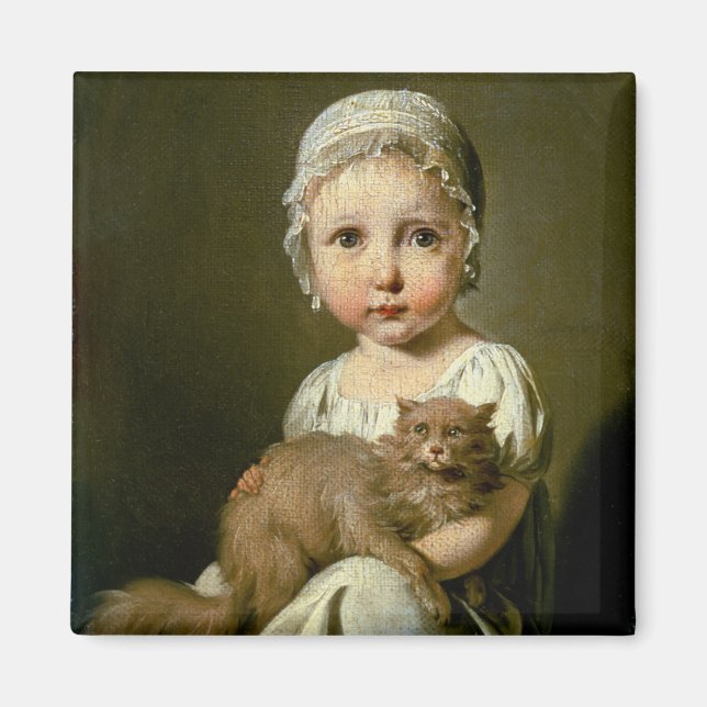 Íman Gabrielle Arnault (1811-72) 1813 (óleo na canvas) (Frente)