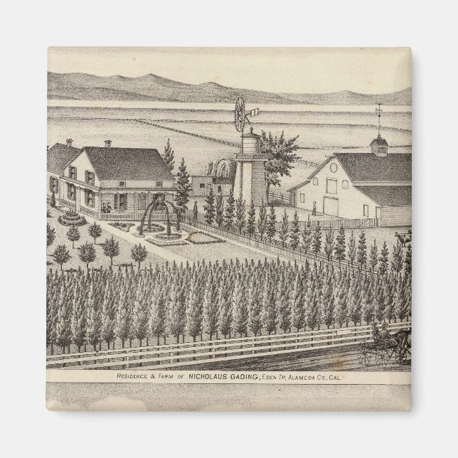 Íman Gading, Residências Jessup, fazendas (Frente)