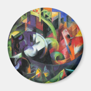 Íman Gado por Franz Marc, belas artes abstratas do