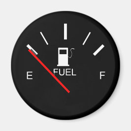 ÍMAN GAGE DE COMBUSTÍVEL VAZIO CHEIO NEGRO BRANCO DE VI