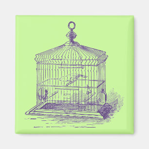 Íman Gaiola De Aves Vintage