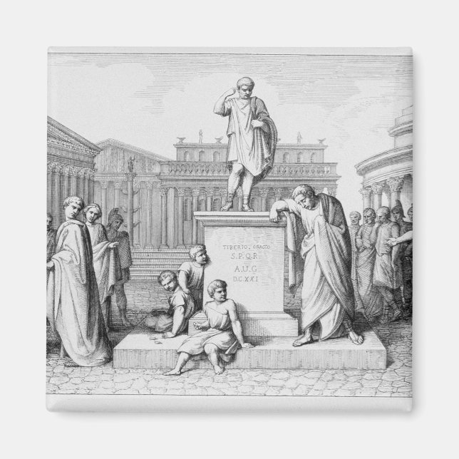 Íman Gaius Gracchus Chorando antes do pai (Frente)