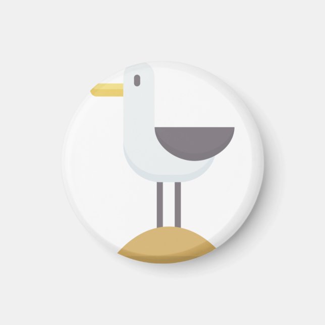 Íman gaivota (Frente)