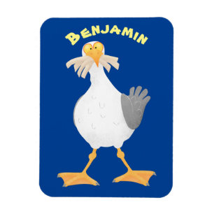 Íman Gaivota engraçada com desenho de batatas fritas