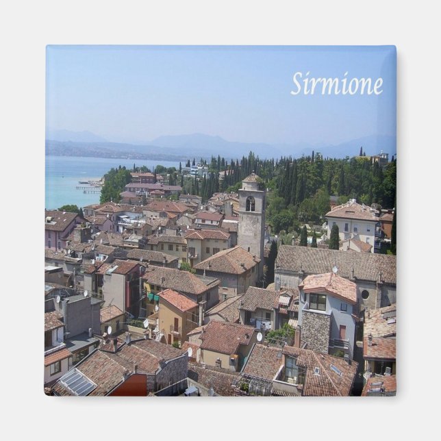 Íman GAL110 SIRMIONE, Lago Garda, Itália, frigideira (Frente)