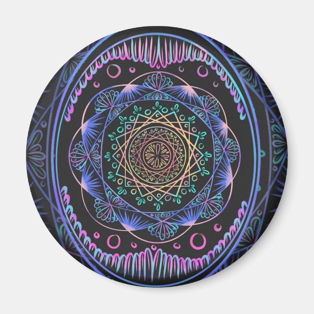 Íman Galactic Bloom Mandala (Frente)