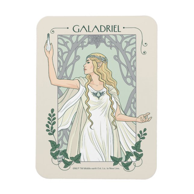 Íman Galadriel Luz de Valinor Gráfico (Vertical)