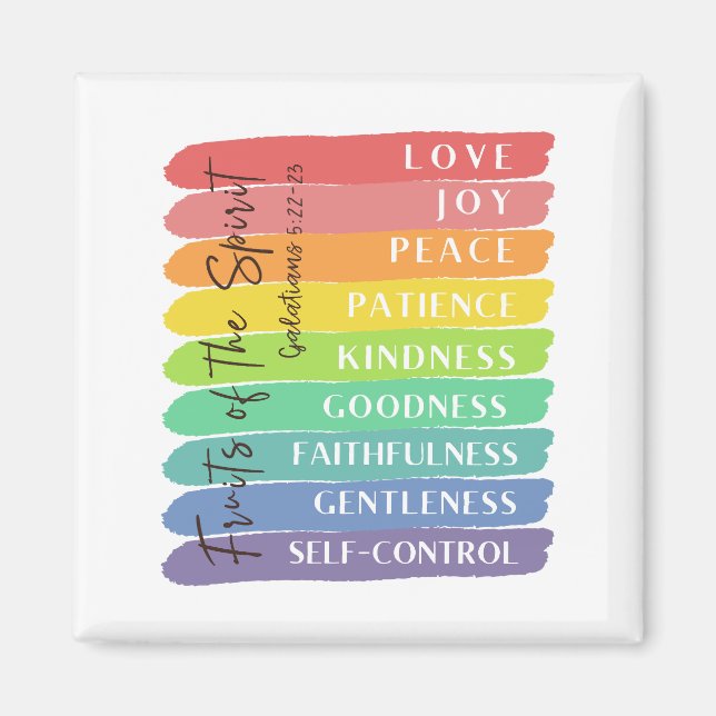 Íman Galatianos 5:22-23 Fruta do Espírito (Frente)