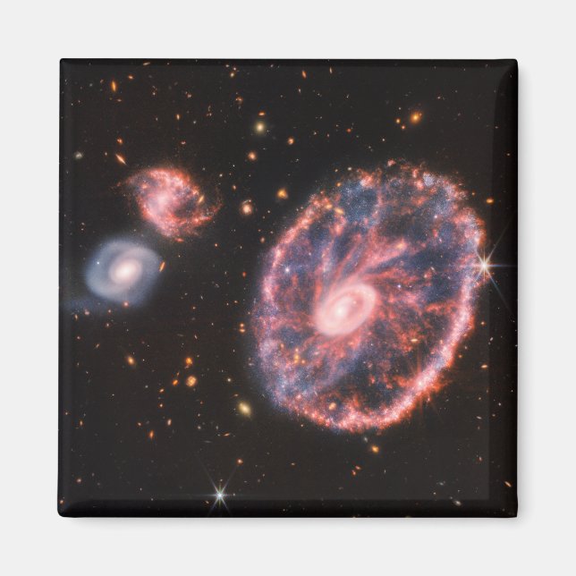 Íman Galáxia do Círculo Cartwheel, Telescópio Espacial  (Frente)