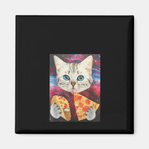 Íman Galáxia Espacial Exterior Engraçada Pizza Taco