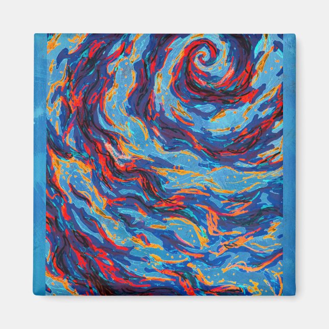 Íman Galáxia Espiral Roxa (Frente)