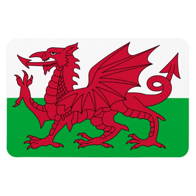 Íman Gales Flag (Horizontal)