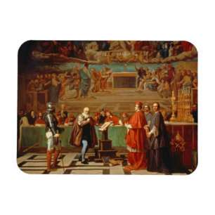 Íman Galileo Galilei (1564-1642) antes dos membros do