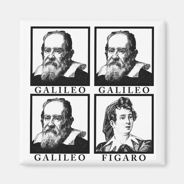 Íman Galileu Figaro BW (Frente)