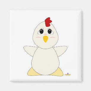 Íman Galinha branca Huggable