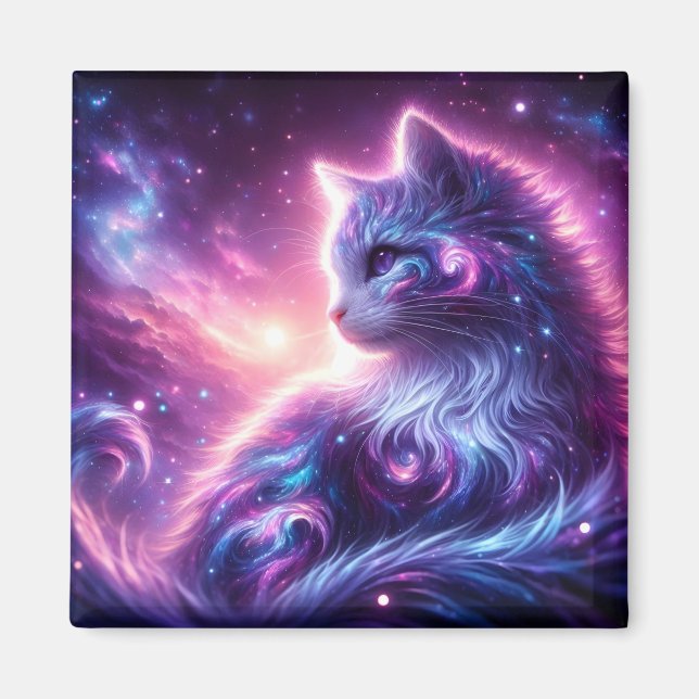 Íman Galinha Celestial Mística Galáxia Cósmica (Frente)