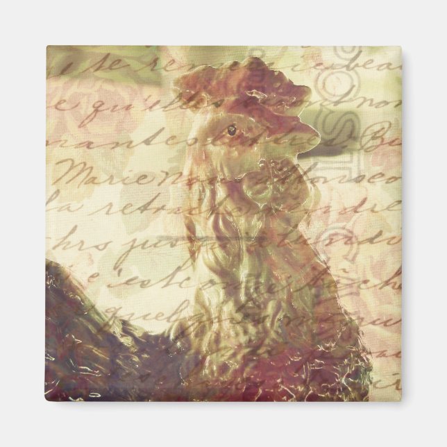 Íman Galinha e manuscrito (Frente)