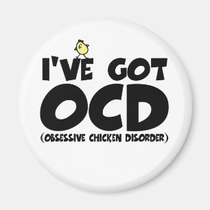 Íman Galinha engraçada de OCD