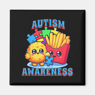 Íman Galinha Nugget E Franceses Fritam Autismo Sensibil