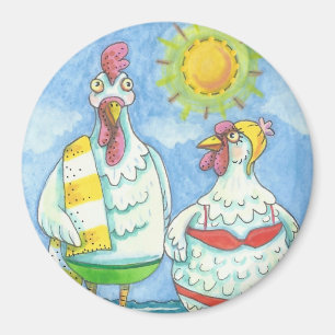 Íman GALINHAS do MAR, ÍMÃ ENGRAÇADO dos DESENHOS