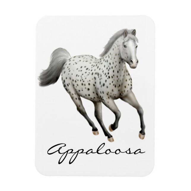 Íman Galloping Leopard Appaloosa Magnet (Vertical)