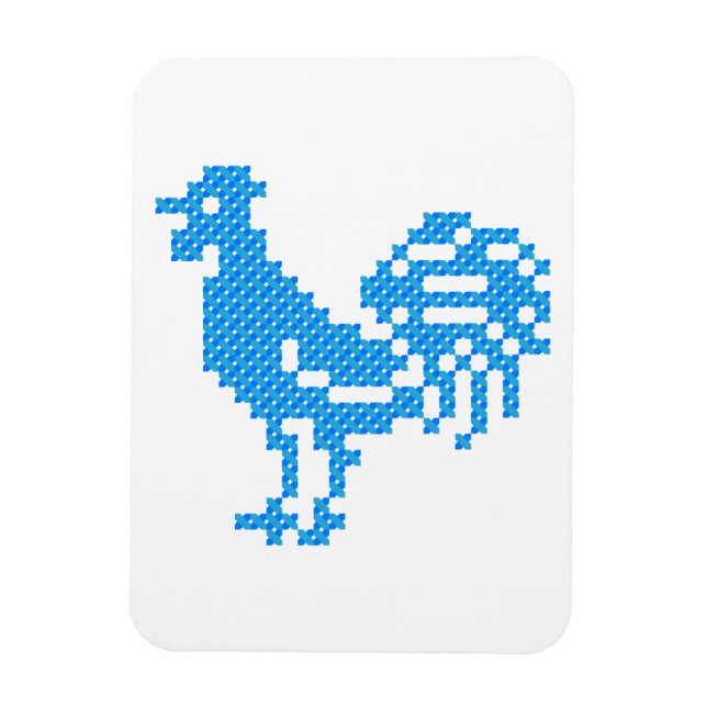 Íman Galo Azul (Vertical)