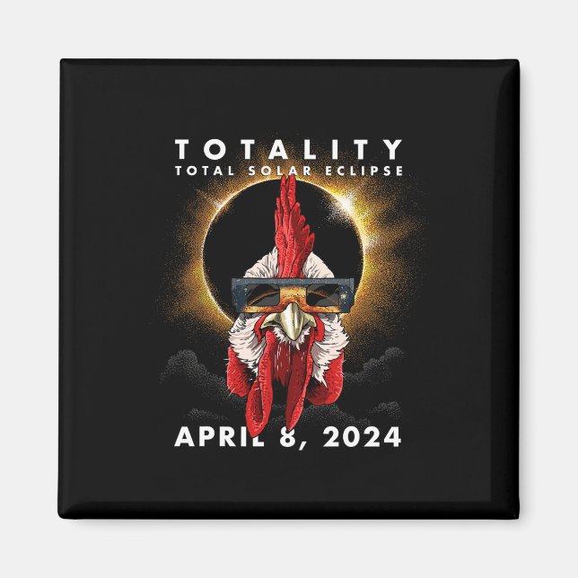 Íman Galo de Galinhas Solar Eclipse 2024 (Frente)