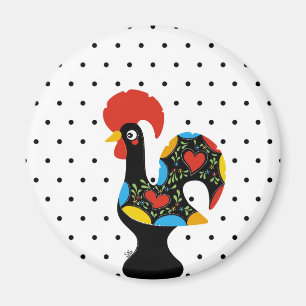 Íman Galo famoso de Barcelos Nr 09 - bolinhas