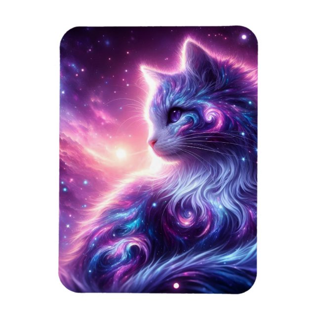 Íman Galo Místico Felino Celestial Cósmico (Vertical)