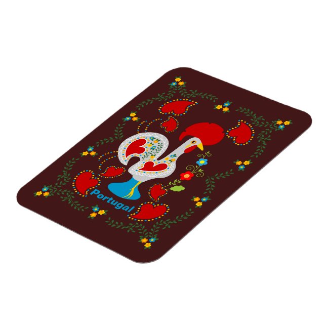 Íman Galo tradicional de Barcelona em branco (Left Side)